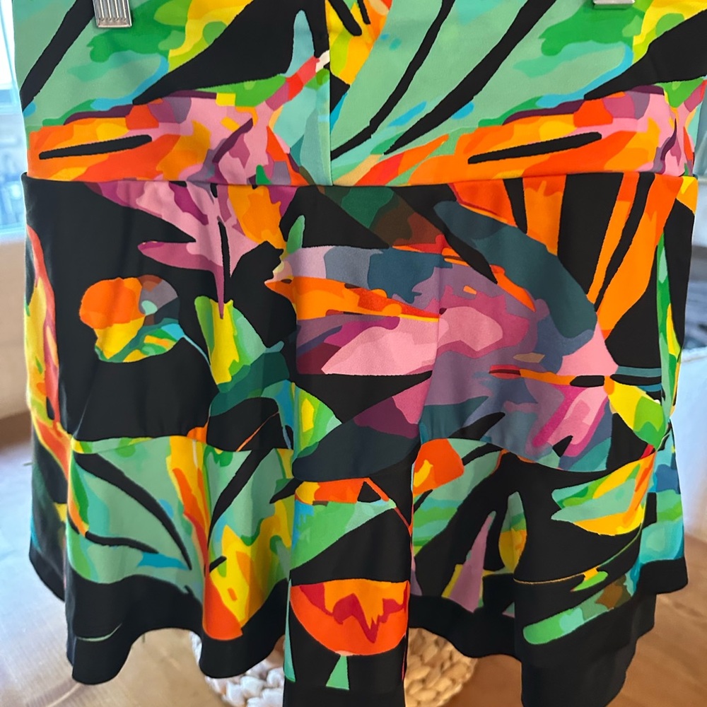 Vibrant Multicolor Abstract Skirt